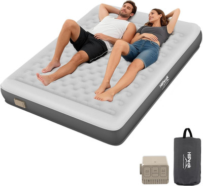 Queen Air Mattress with Pump - Eco-Friendly, Self-Inflating, No Air Loss