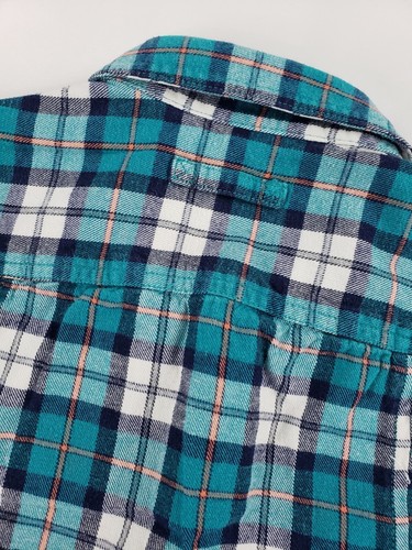 Duluth Trading Co Button Up Shirt Small Womens Green Blue White Plaid Outdoors - Picture 15 of 17