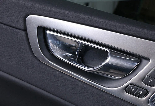 For Volvo XC60 2018-2021 Silver Titanium Inner Door Handle Bowl Cover Trim - Foto 8 di 10