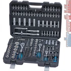 SW steel socket set 1/4" 3/8" 1/2" 184 pieces box nut ratchet box