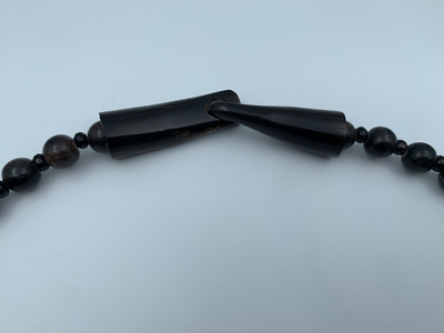 Collier Fantaisie Résine Marron Style Ethnique - 169 Grammes, Modèle W739, Occasion