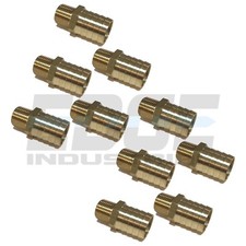  10 Pack 3/4 HOSE BARB X 3/8 MALE NPT Brass Pipe Fitting NPT Gas Fuel Water Air