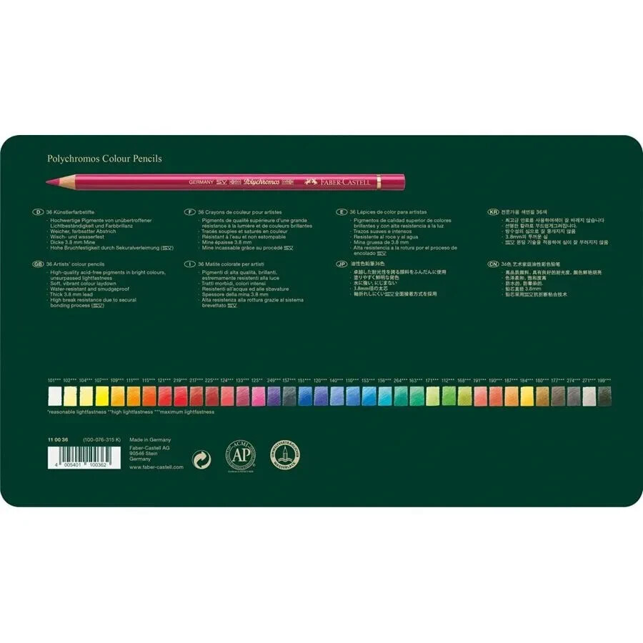 Faber-Castell Polychromos 36 Artists Color Pencil Set