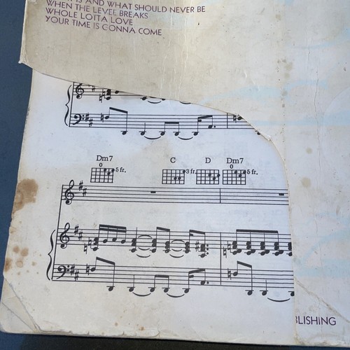 LED ZEPPELIN - COMPLETE - Songbook Original Vintage Collector's Good Condition - Picture 2 of 2