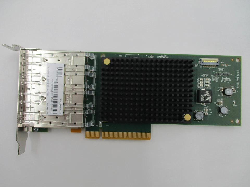 IBM 2CE3 4-Port 10GbE LPX SR PCIe3 Netwrok Adaptor Low Profile FRU P/N: 00ND466 - Image 2 of 4