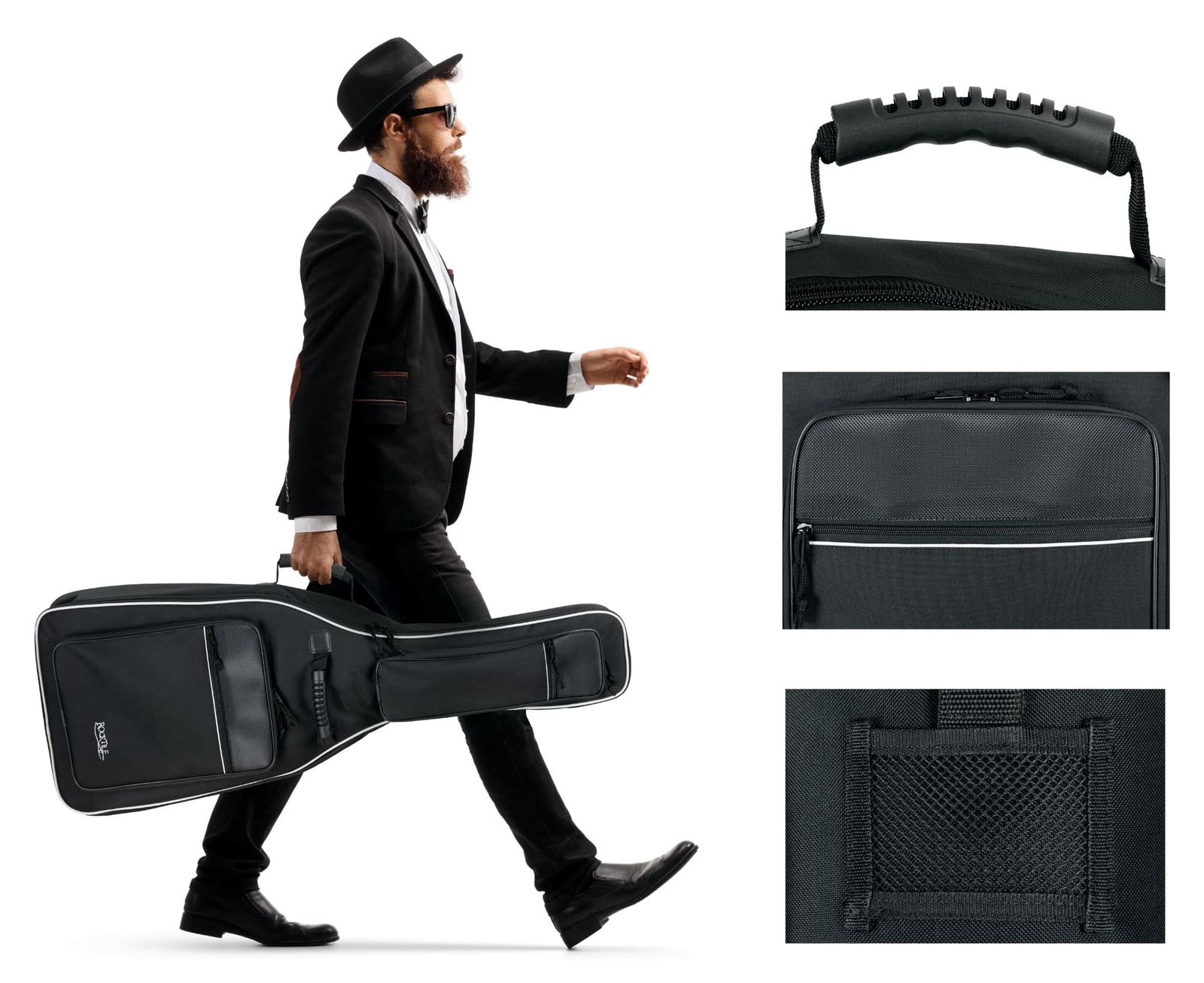 Class Deluxe Gigbag per chitarra da concerto 4/4 Deluxe qualità da commercio professionale