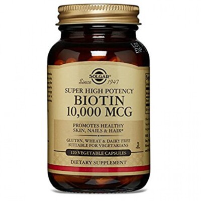 Solgar Biotin 10,000 mcg Vegetable Capsules 120 Count