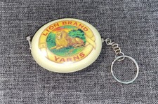 Vintage Lion Brand Yarn Measuring Tape Retractable Sewing Knitting Crochet
