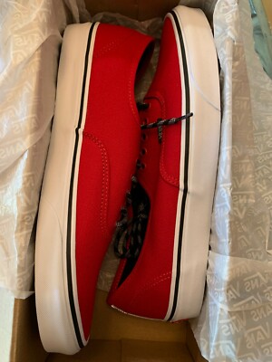 Vans Authentic Sneakers Red Shoes VN0A2Z5IT74  Men's Size US 11.5