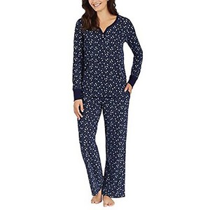 Ekouaer Women Casual Pajamas Set Nightwear Short Sleeve