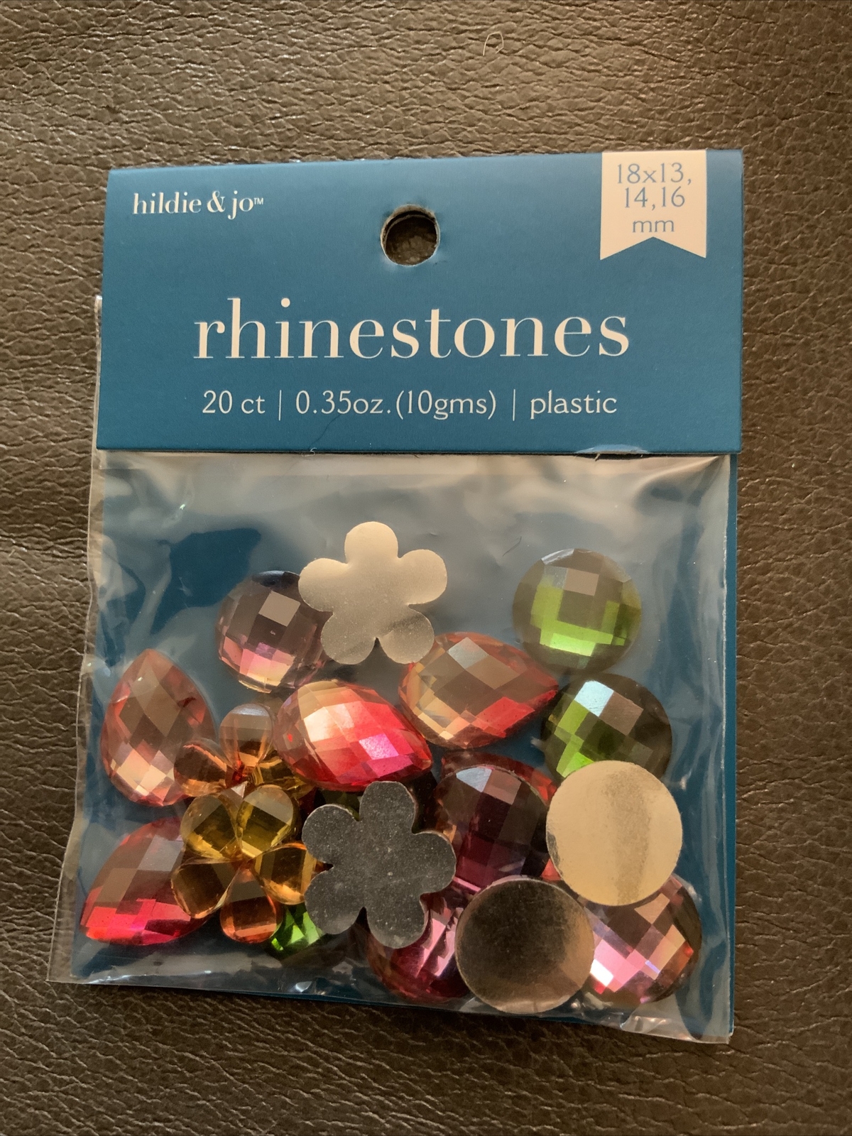 20pc Rhinestones Flat Back Assorted Color Shape Size Hildie & Jo Jo-Ann ...
