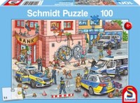 Schmidt-Spiele 56450 Puzzle - Polizeieinsatz