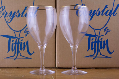 Tiffin sunset franciscan ware 8 wine glasses
