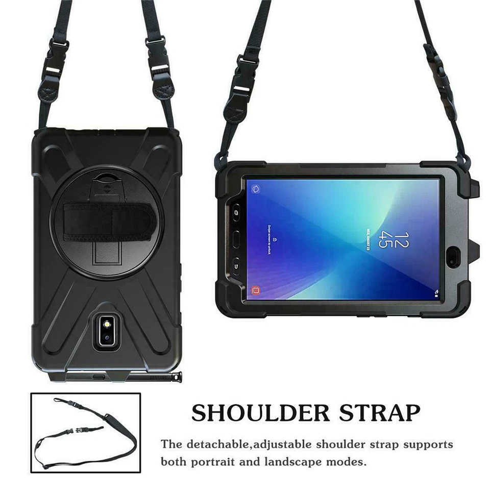 For Samsung Galaxy Tab Active 2 T395 T390 Shockproof Armor Heavy Duty Case Cover - Image 4 of 4