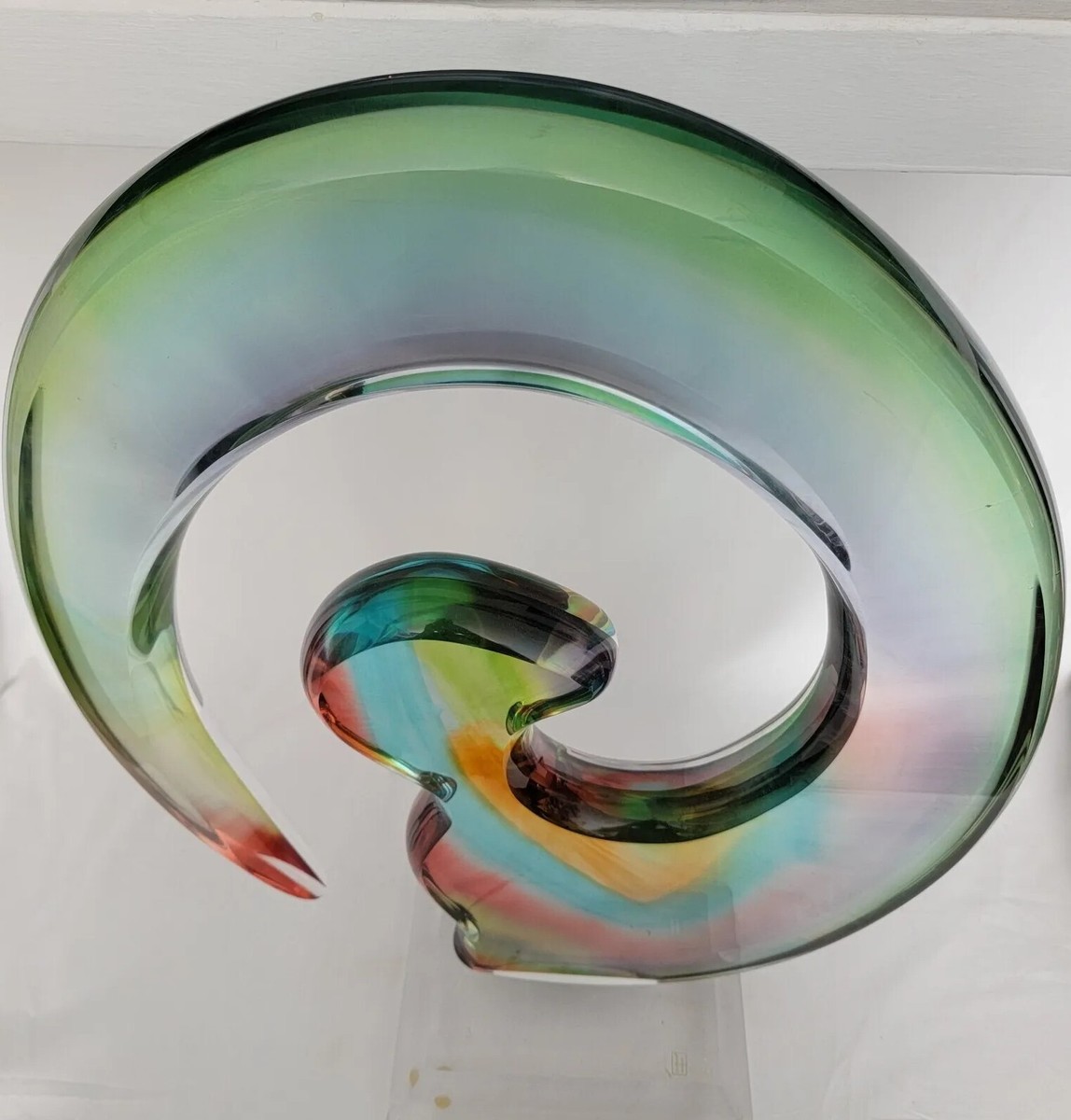 Shlomi Haziza Acrylic Sculpture Rare Abstract Modern Art Sculpture