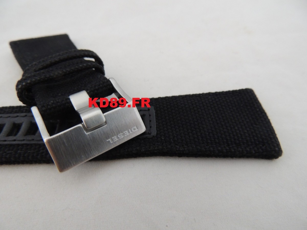 Genuine ORIGINAL DIESEL DZ 7234 BLACK NYLON Strap Band 28 mm