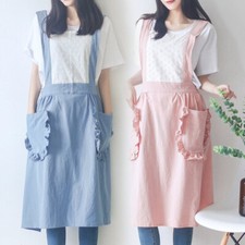Lady Apron Lace Splicing Ruffle Trim Loungewear Working Indoor Working Princess