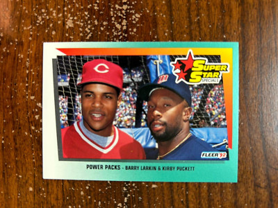 Barry Larkin / Kirby Puckett, ''Power Packs'' #704 - 1992 Fleer