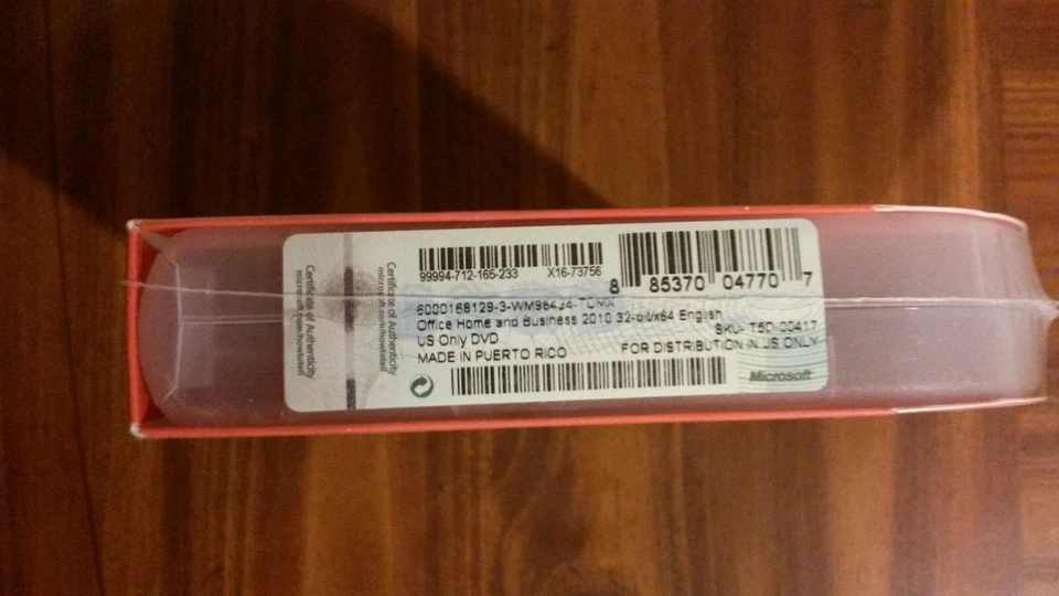 NEW SEALED Microsoft Office Home and Business 2010 Full Version for 2 PC RETAIL - Image 2 of 3