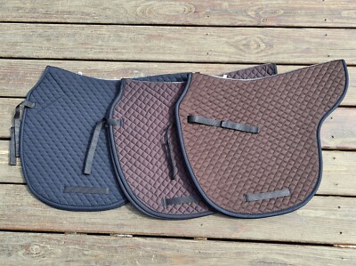 Thinline Quilted English Saddle Pads   COLOR CHOICE   NEW - FREE SHIP