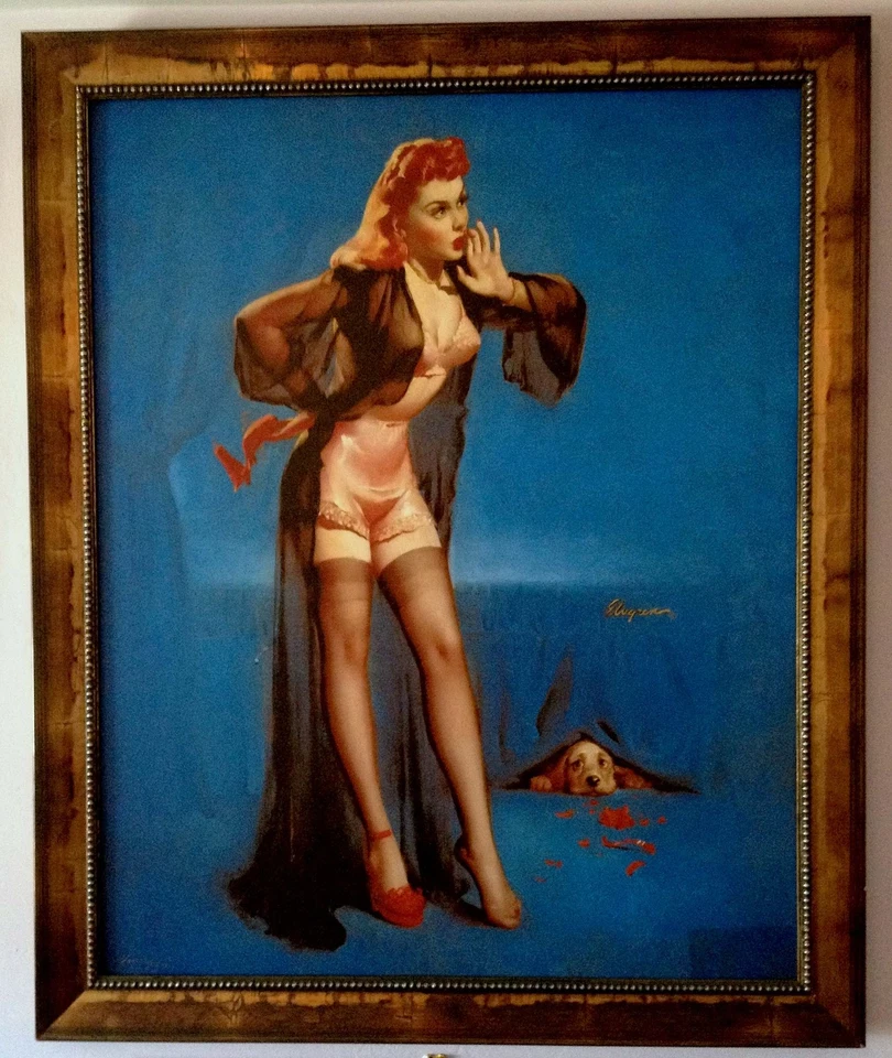 ¡MÁS IMÁGENES! ELVGREN LONA PIN-UP pick1, desnudos medias transparentes lencería upskirt Foto 4 de 4