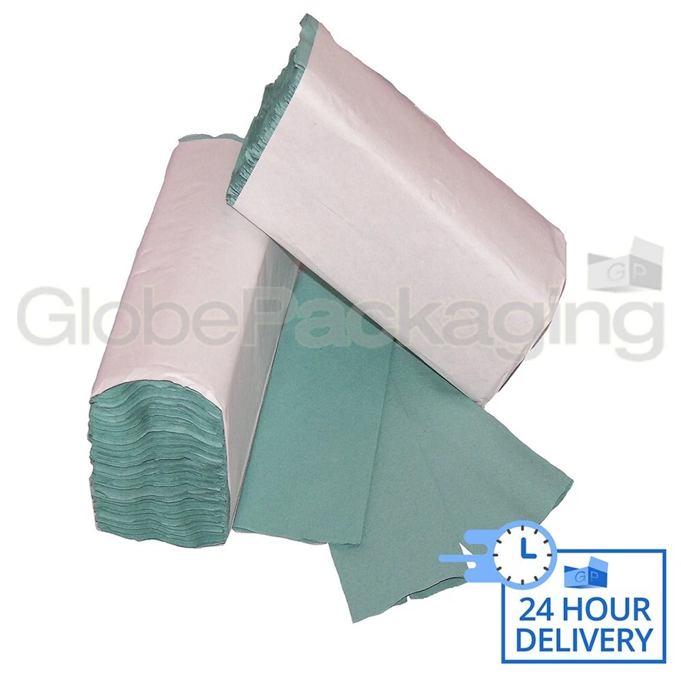 GLOBE 4800 VERDE 1 CAPA C-FOLD TOALLAS DE MANO DE PAPEL VARIAS VECES