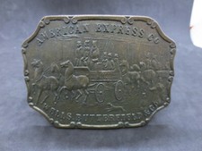 American Express Co. Wells Butterfield Co. Belt Buckle Belt - New
