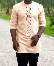 men's african kaftan top and pant set ,african men  s clothing-blue