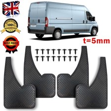 4PCS Rubber Mud Flaps For Peugeot Boxer Citroen Relay Splash Guards