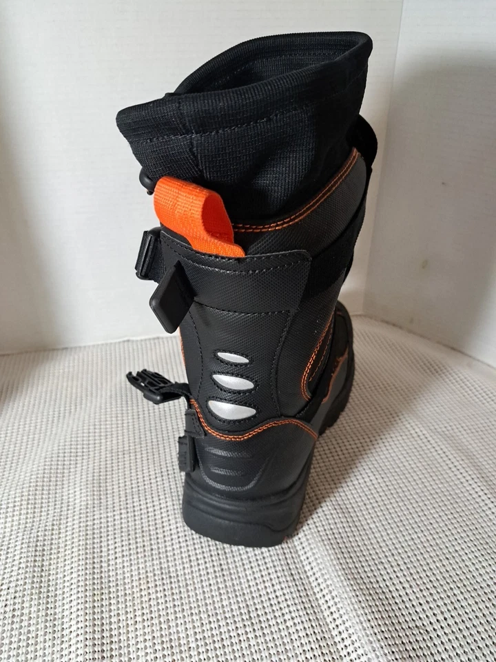 Bota de moto de nieve Castle Dry X Barrier pie izquierdo único para hombre naranja repuesto 9 Foto 4 de 4