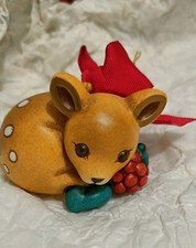 Thun addobbo grande cerbiatto con bacche con scatola. Fuori produzione