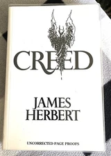 James Herbert CREED First Edition/PRINTING Uncorrected PROOF BRITISH EDITION
