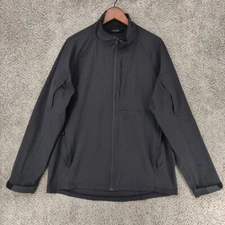 Beyond Clothing Jacket Mens XL Black Full Zip Soft Shell Stretch Military