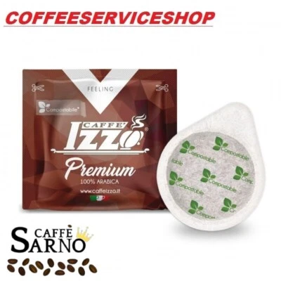 CAFFE IZZO 300 Cialde Caffè Izzo Carta FILTRO Ese 44 mm PREMIUM 100% ARABICA