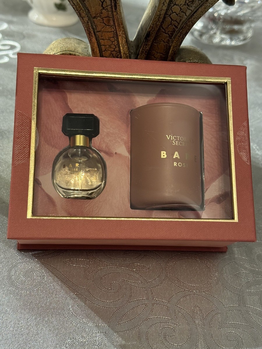 【未開封】Victoria's Secret BARE ROSE セット Victoria's Secret Bare Rose Mini Perfume Candle Gift Set Eau