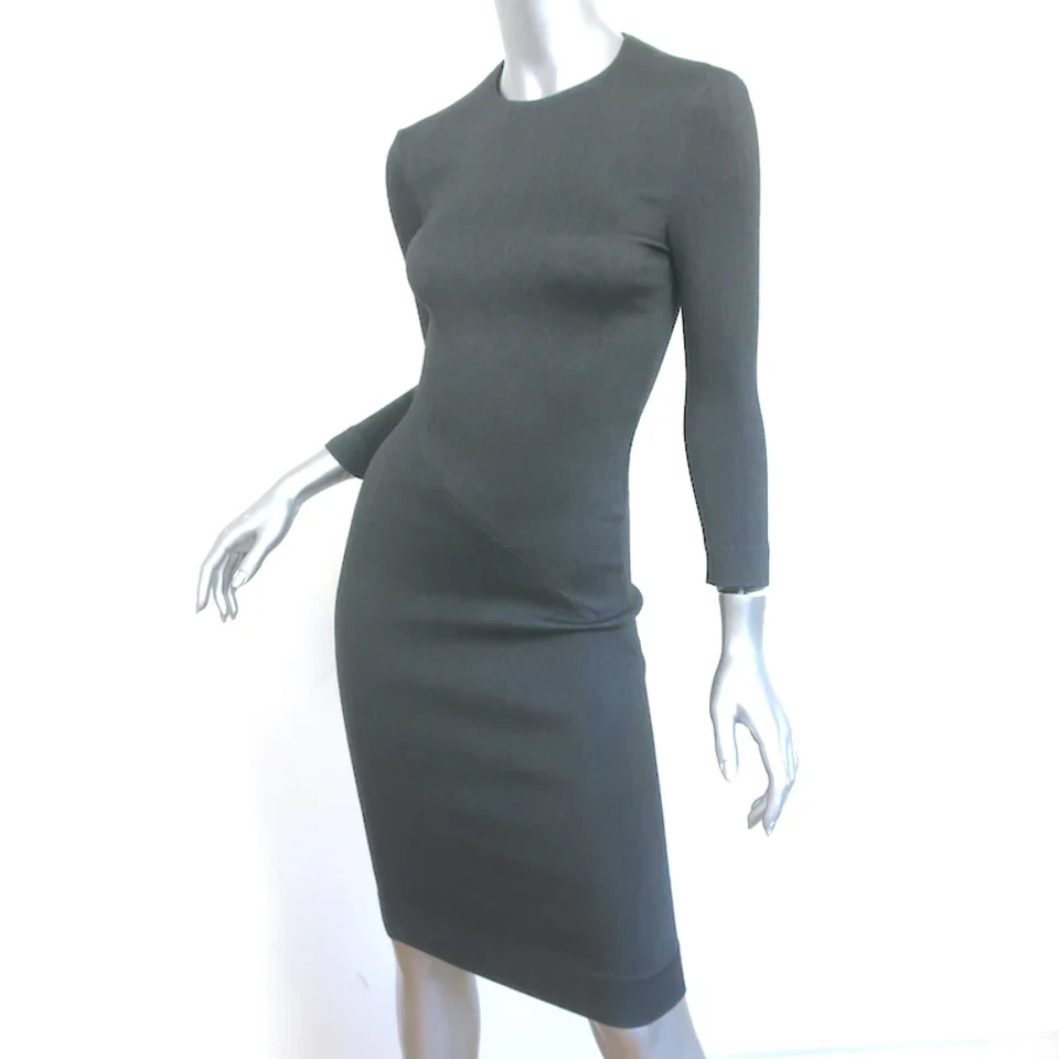 Vestido Vaina The Row Drista Gris Oscuro Elastizado Jersey Talla 0 Foto 2 de 4