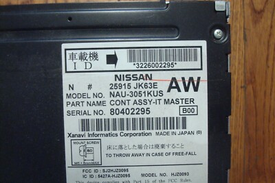 2008 Infiniti G35 OEM GPS Navigation BOSE Radio Receiver CD 2008 Infiniti G35 OEM GPS Navigation BOSE Radio Receiver CD