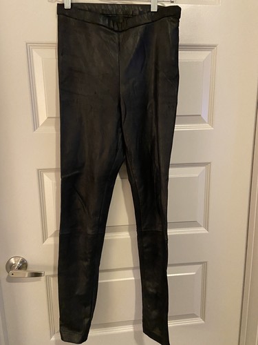 Haute Hippie Black Flat Front side zip 