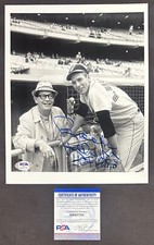 Brooks Robinson Signed 8x10 Photo HOF 1983 Auto Milton Berle Orioles PSA COA