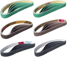 24 Pcs 1/2" X 12" Replacement Belt Kit for Work Sharp Original Knife & Tool Shar