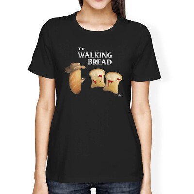 1Tee Womens Loose Fit The Walking Bread T-Shirt