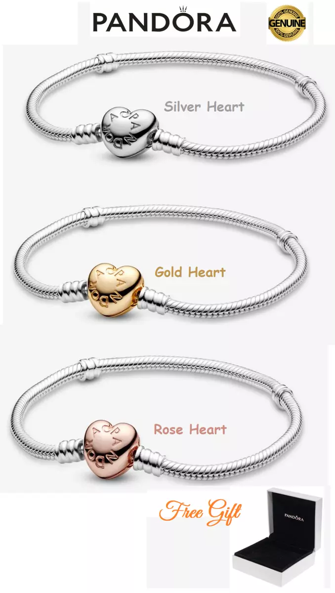 Pandora Moments Heart Clasp Bracelet and Charms Set