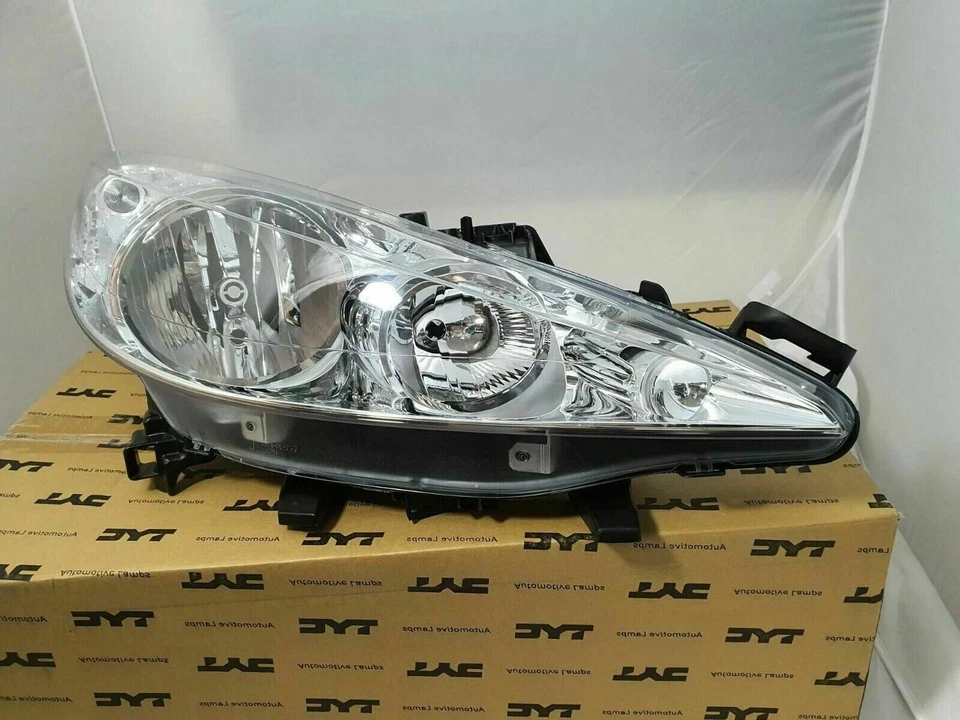 2x POUR PEUGEOT 207 2006-2009 PHARE AVANT GAUCHE DROIT ÉLECTRIQUE +MOTEUR H1 H7. - Photo 3/4