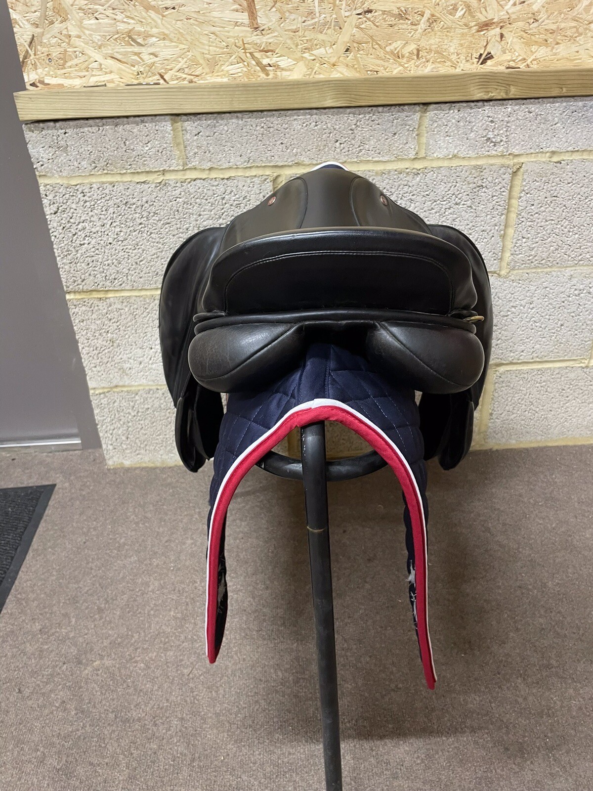 Jeffries Falcon One Jump Saddle 17.5 Inch Wide Fit Warmblood Tree Reflocked eBay