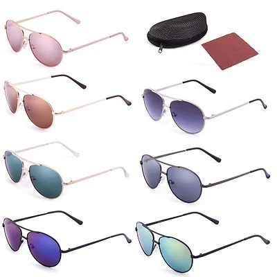 Aviator Sunglasses For Kids Boys Girls Baby Children Toddler Eye Glasses Case - Image 1 of 3