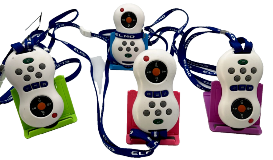 ELMO RC-VHS Remote Control White for P10 Document Camera - LOT OF FOUR - W/Lnyrd