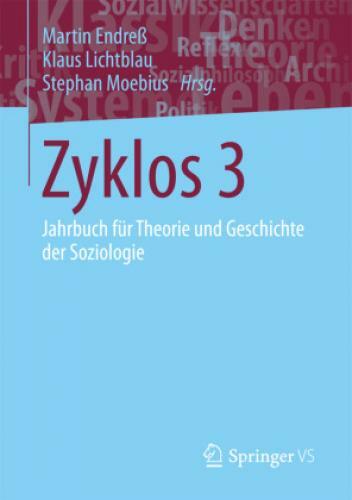 Thumbnail - Zyklos 3 Jahrbuch Für Theorie Und Geschichte Der Soziologie 3346