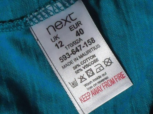 NEXT(maternity) TurquoiseStretchLtWtVneckPocketsAdjustableSize12asNEW - Picture 2 of 5