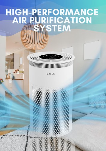 Purificatore d'aria per stanze grandi, casa, animali domestici, camere da letto, fino a 1076 piedi² H13 True H... - Foto 2 di 6