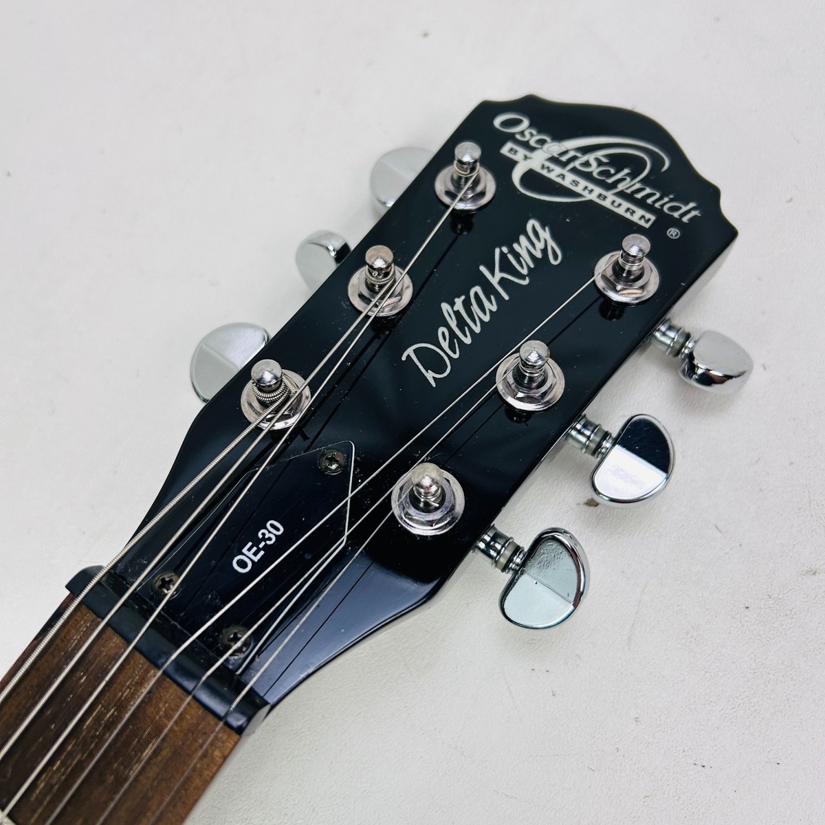Oscar Schmidt OE-30/BK Delta King Electric Guitar - 335 Style - w